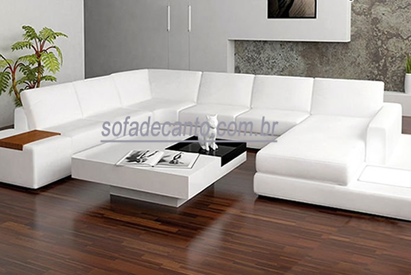 sofás em u com chaise promoção